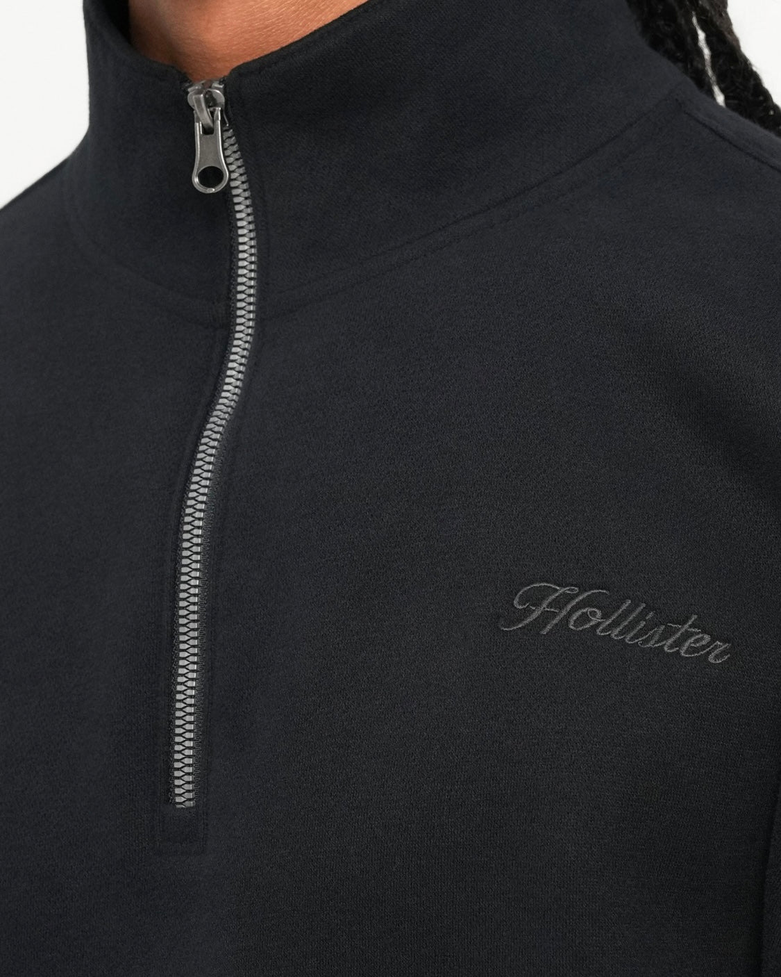 Sweat à logo Boxy et fermeture éclair quart de longueur