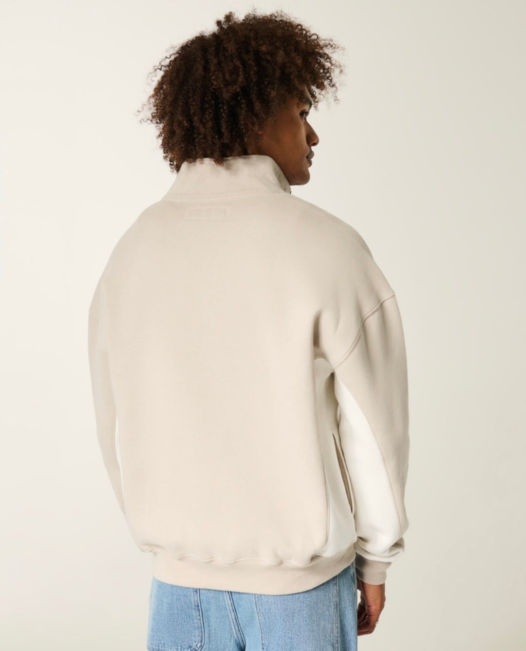 Sweat à logo Boxy et fermeture éclair quart de longueur