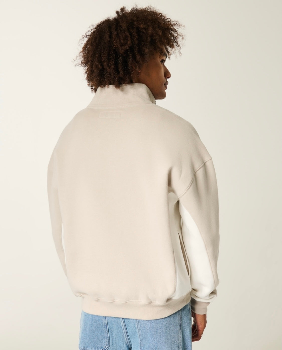 Sweat à logo Boxy et fermeture éclair quart de longueur