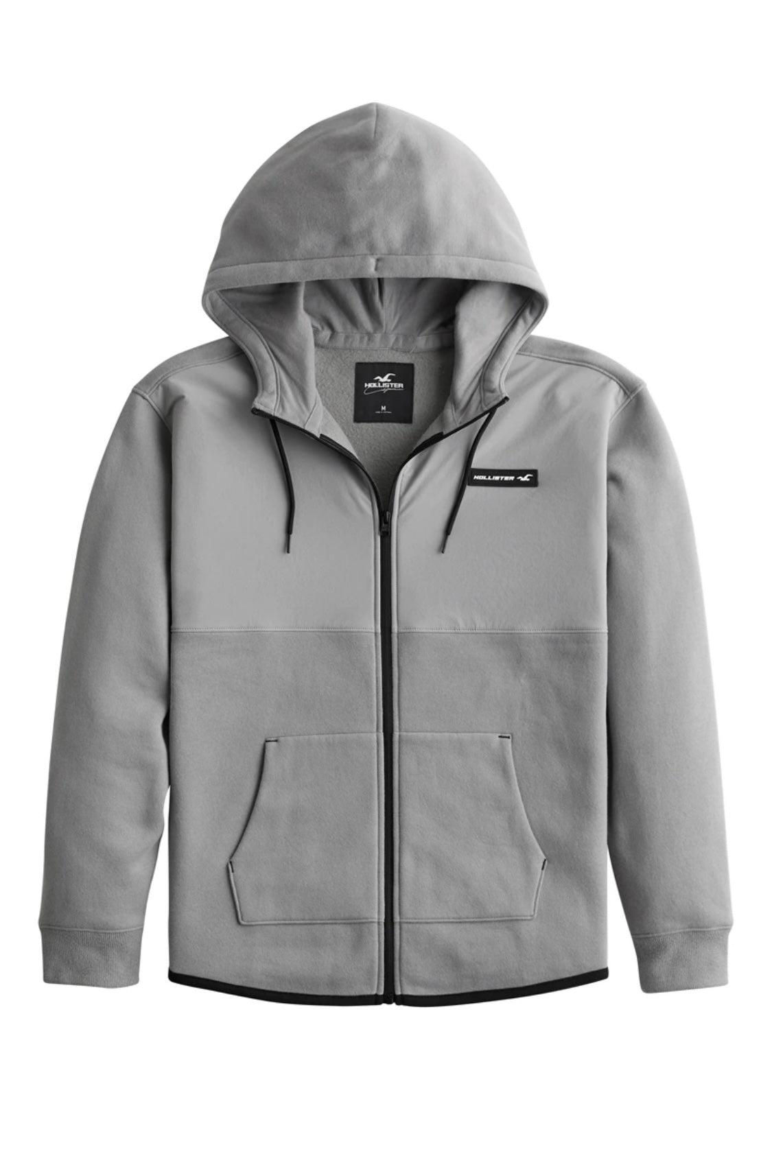 Veste à Capuche Gris Clair