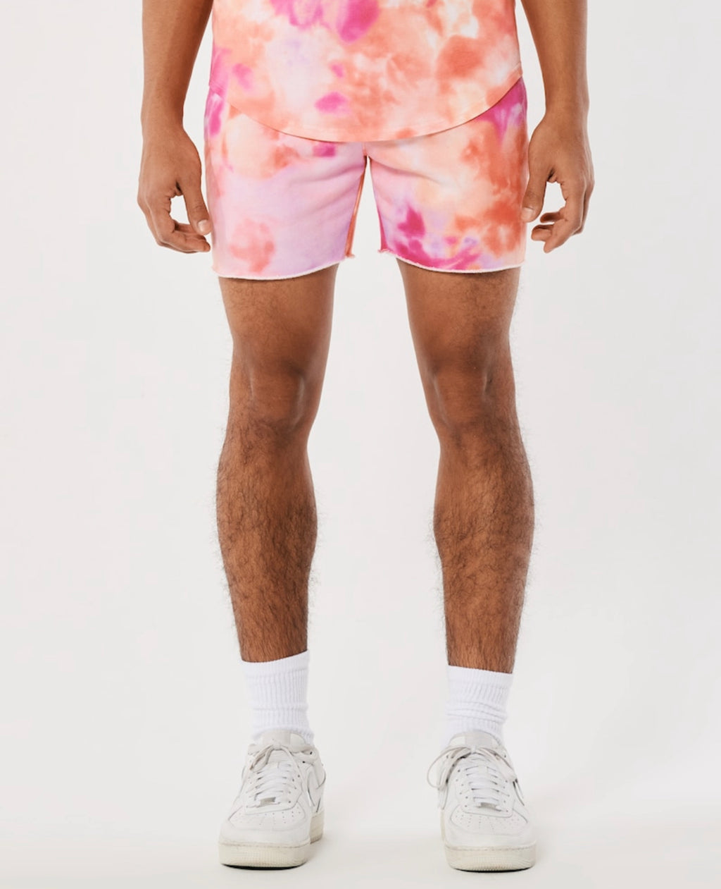 Short tie & die mi-cuisse avec logo en polaire Feel Good Hollister