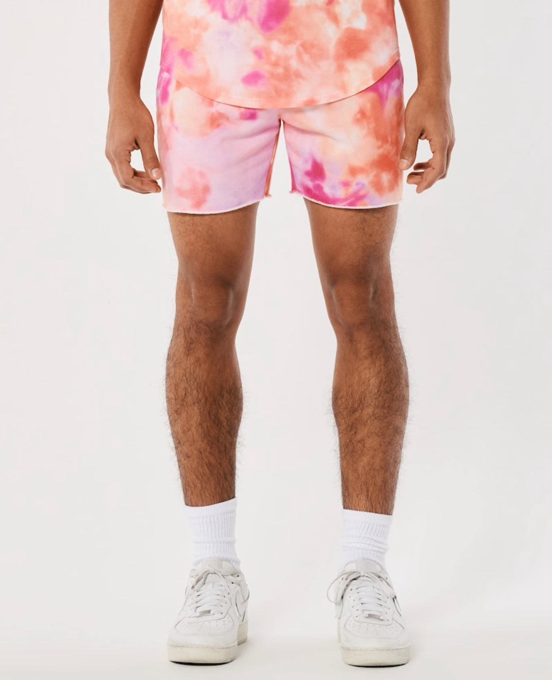 Short tie & die mi-cuisse avec logo en polaire Feel Good Hollister