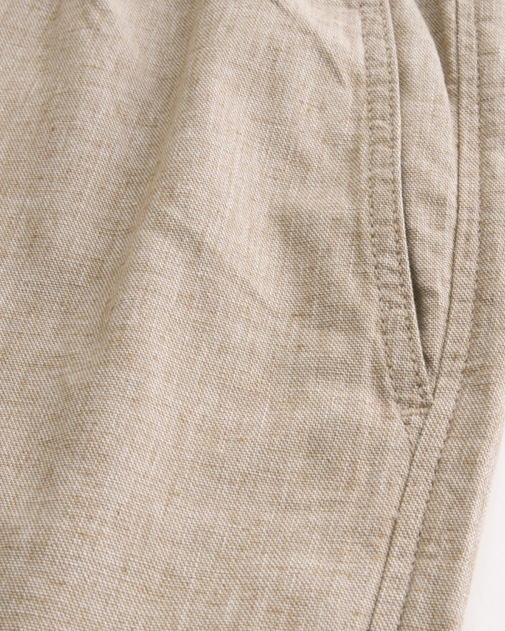 Pantalon ample à enfiler en lin mélangé