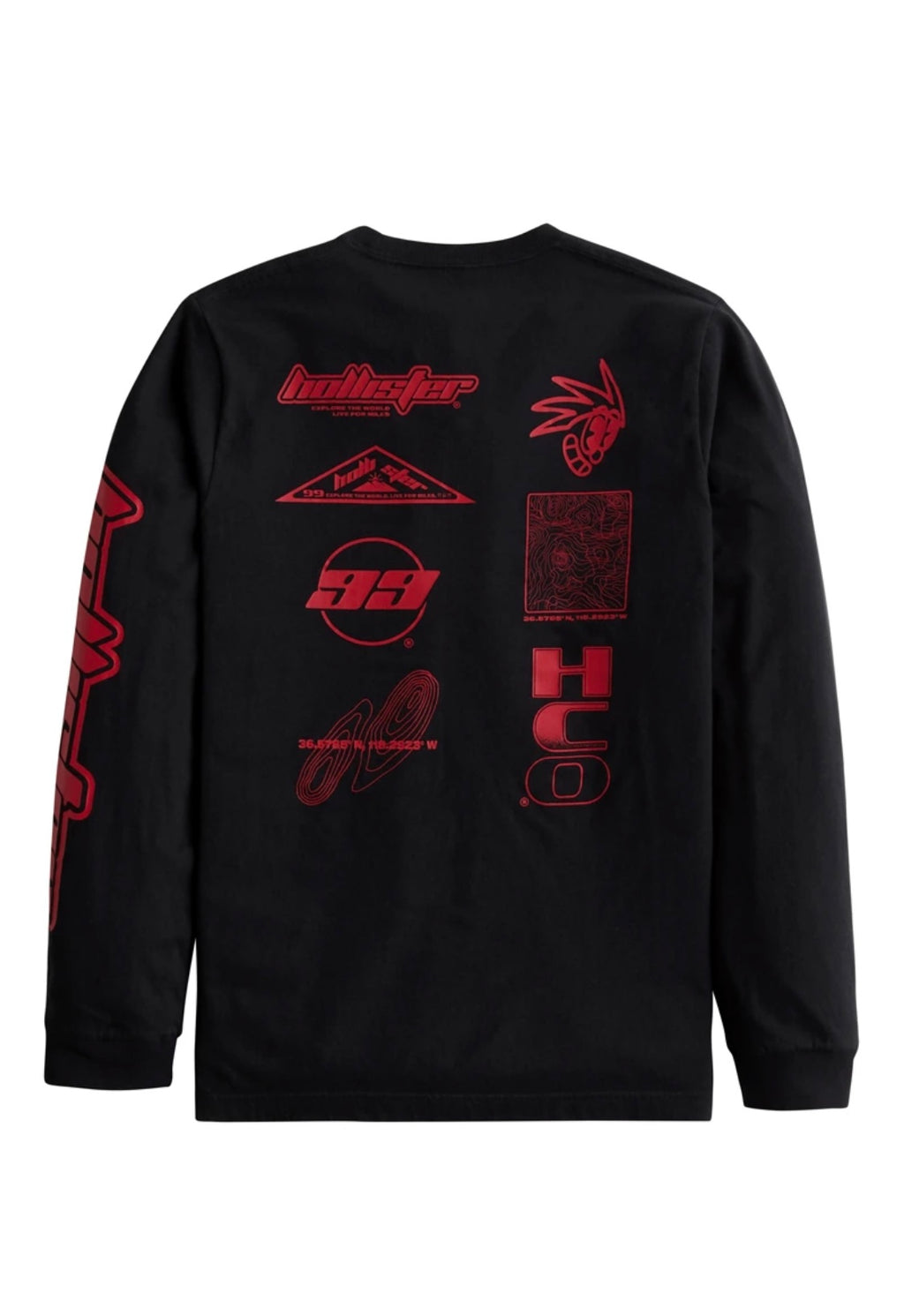 T-shirt à col rond avec manches longues