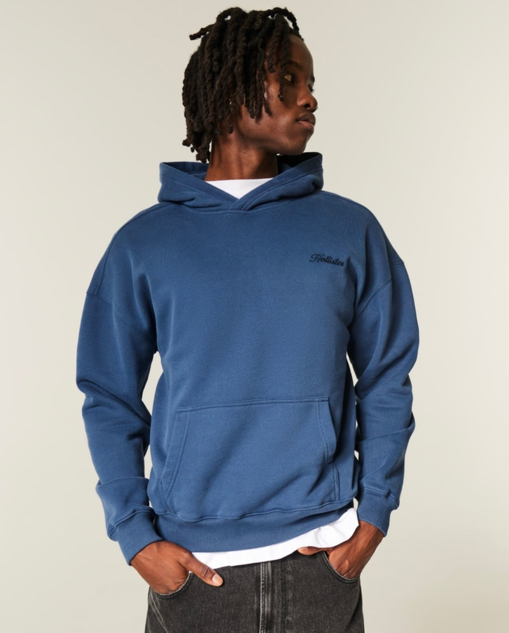 Sweat à capuche à logo Boxy