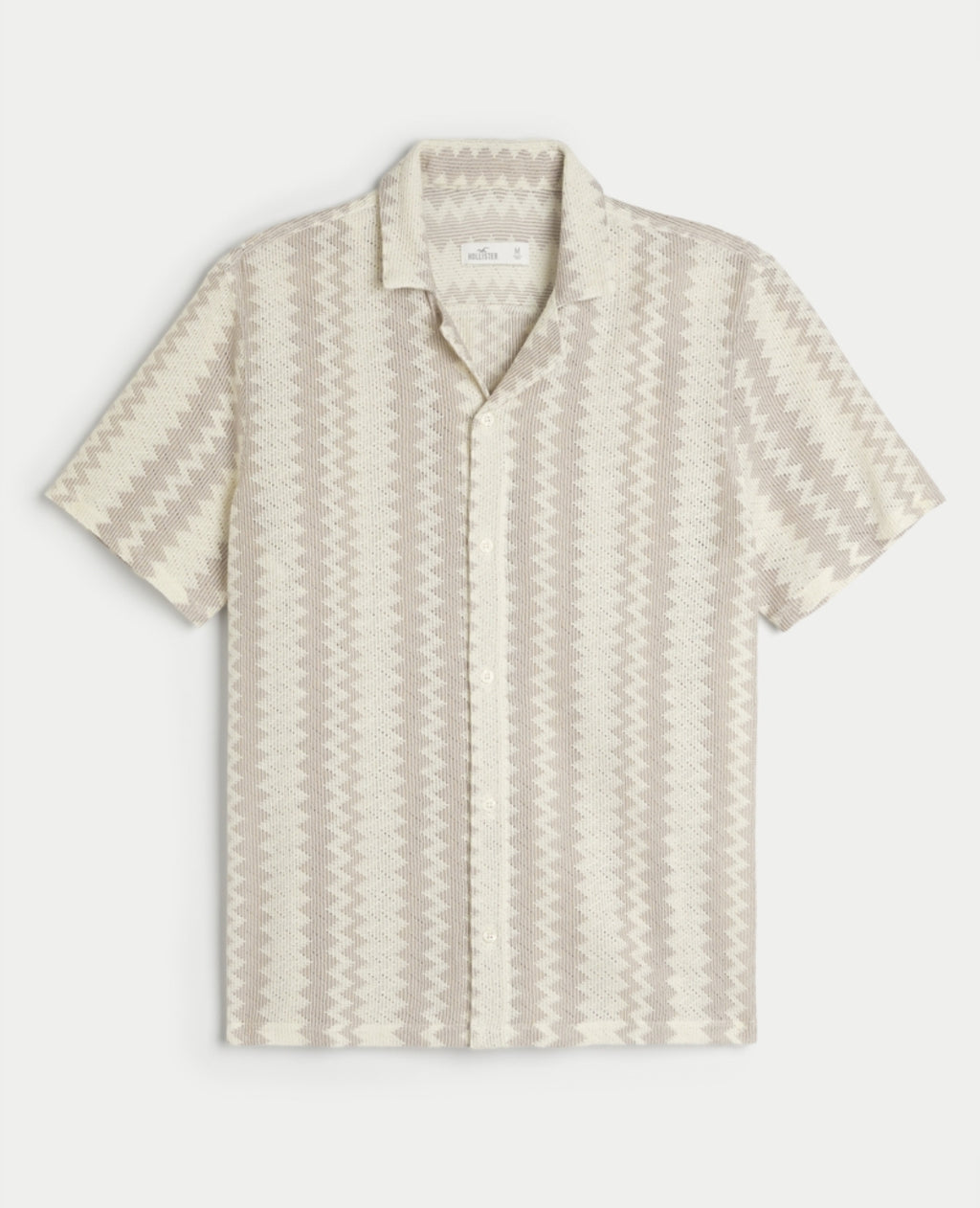 Chemise style crochet à manches courtes