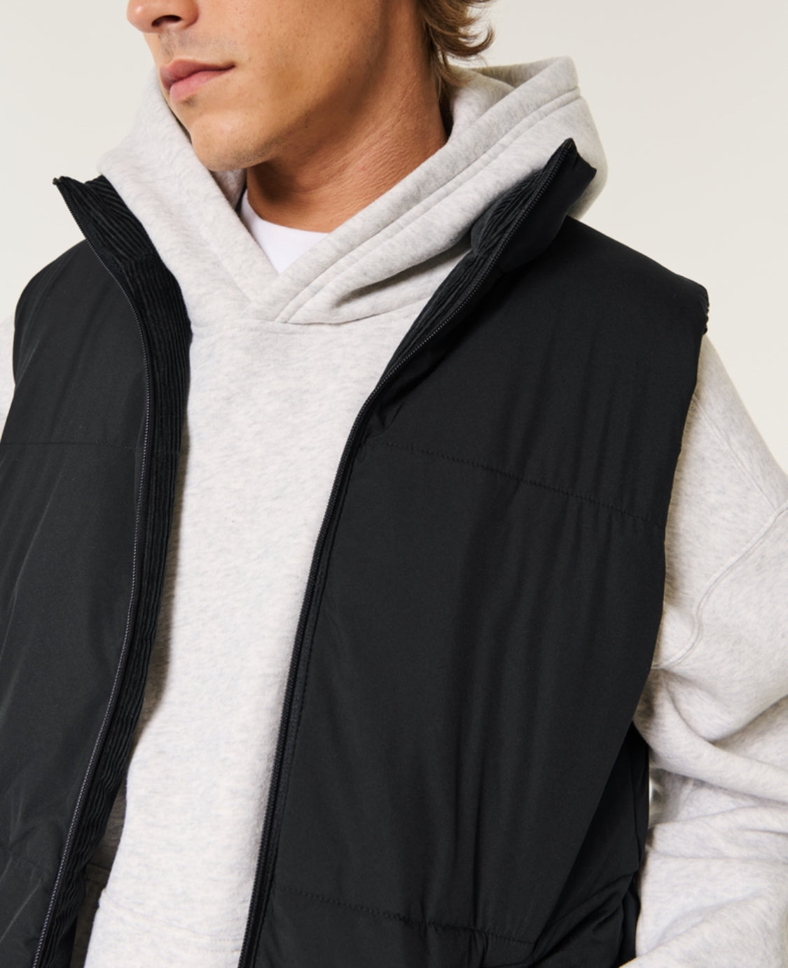 Gillet réversible en velours côtelé
