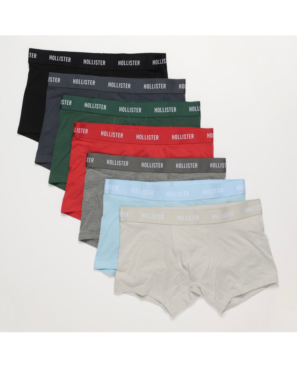 Lot de 7 boxers classiques à braguette invisible Hollister