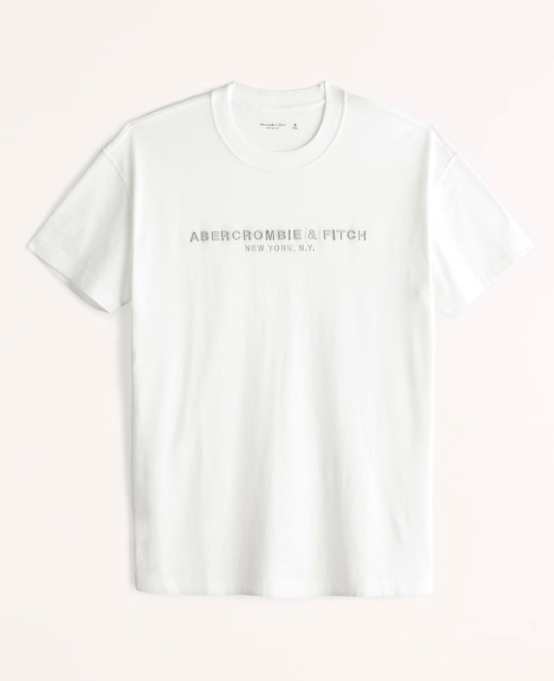 T-shirt à logo brodé ton sur ton