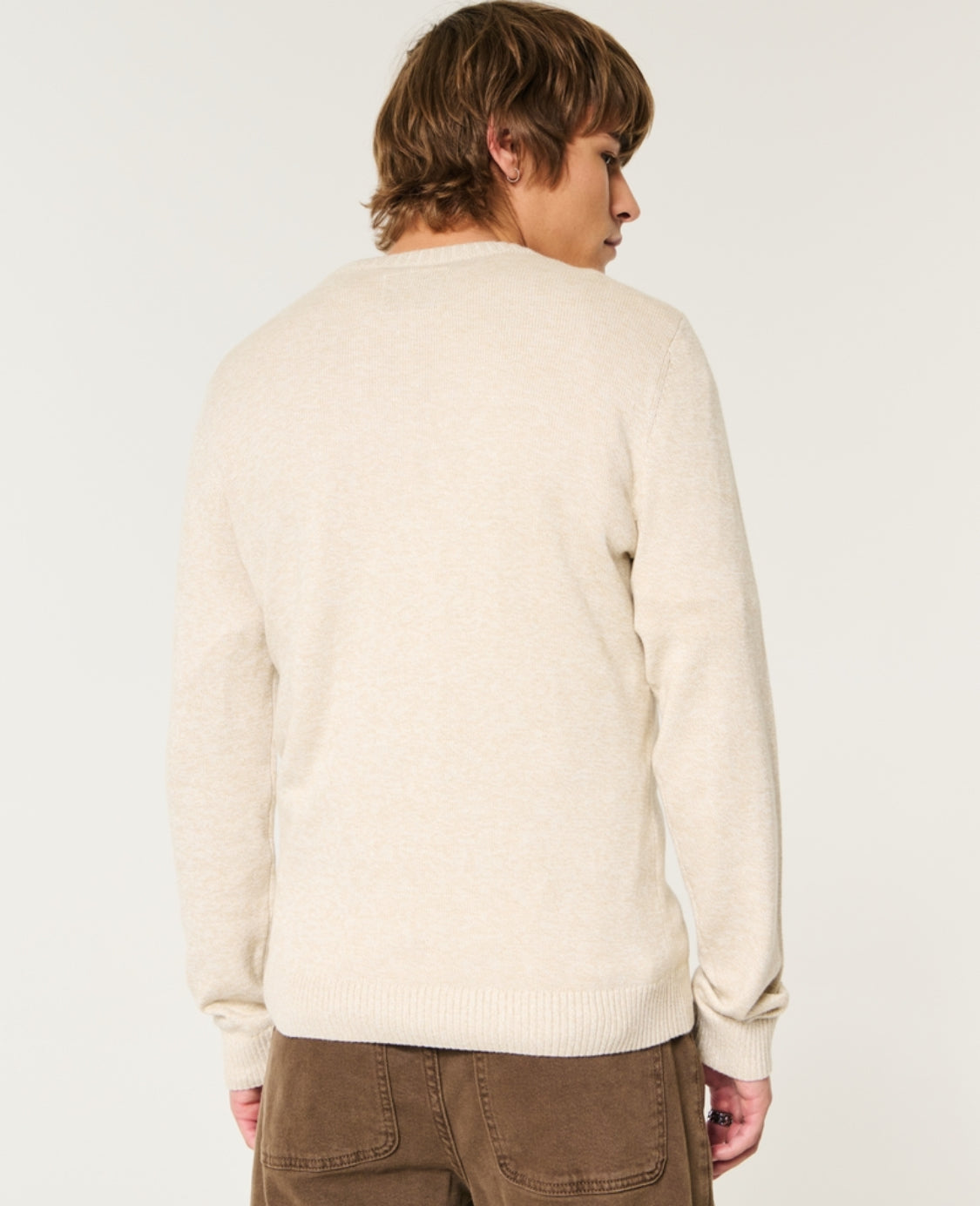 Pull à col rond en jersey