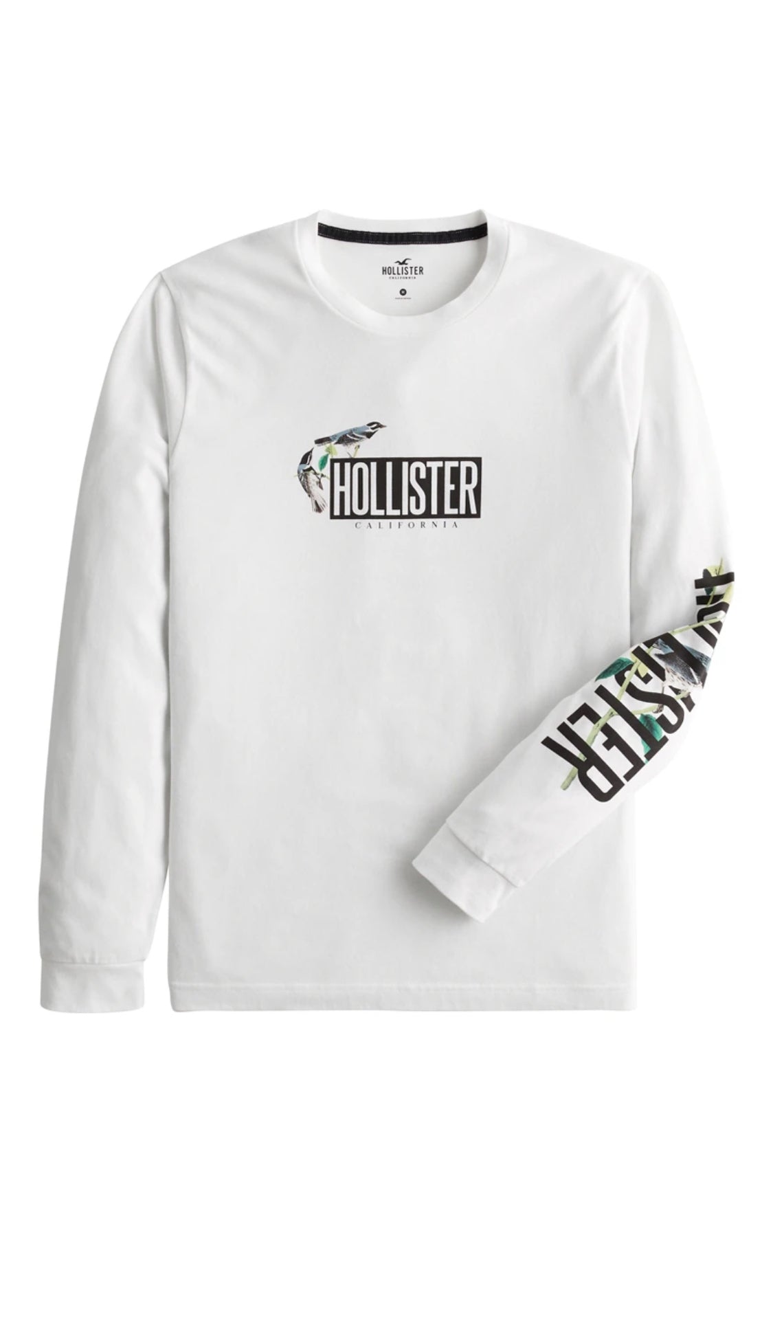 T-shirt à col rond avec manches longues