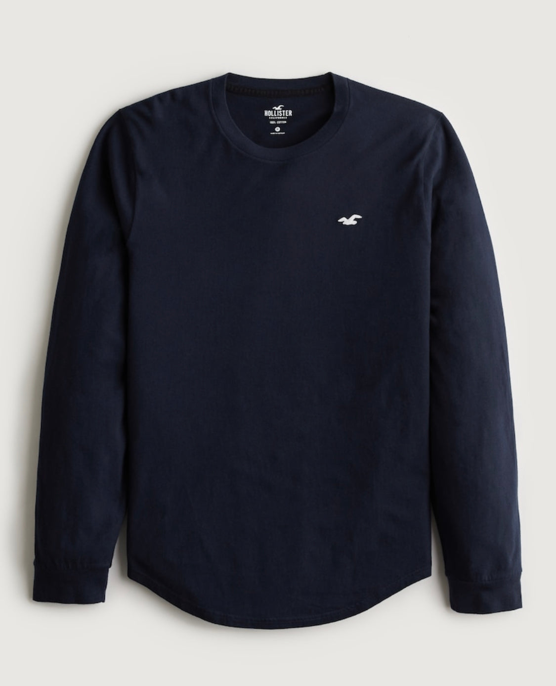 T-shirt à col rond avec manches longues