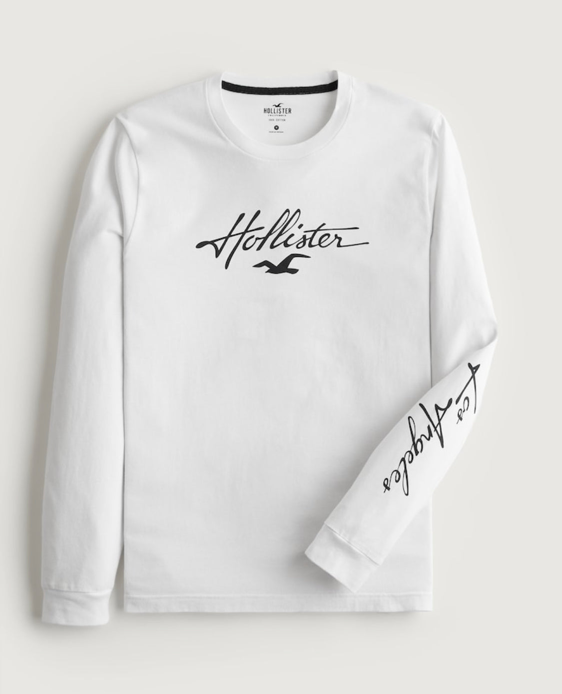 T-shirt à col rond avec manches longues