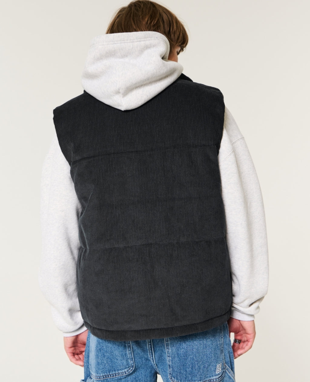 Gillet réversible en velours côtelé