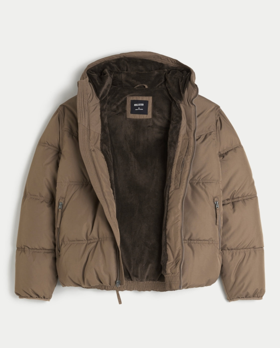 Doudoune doublée en fausse fourrure