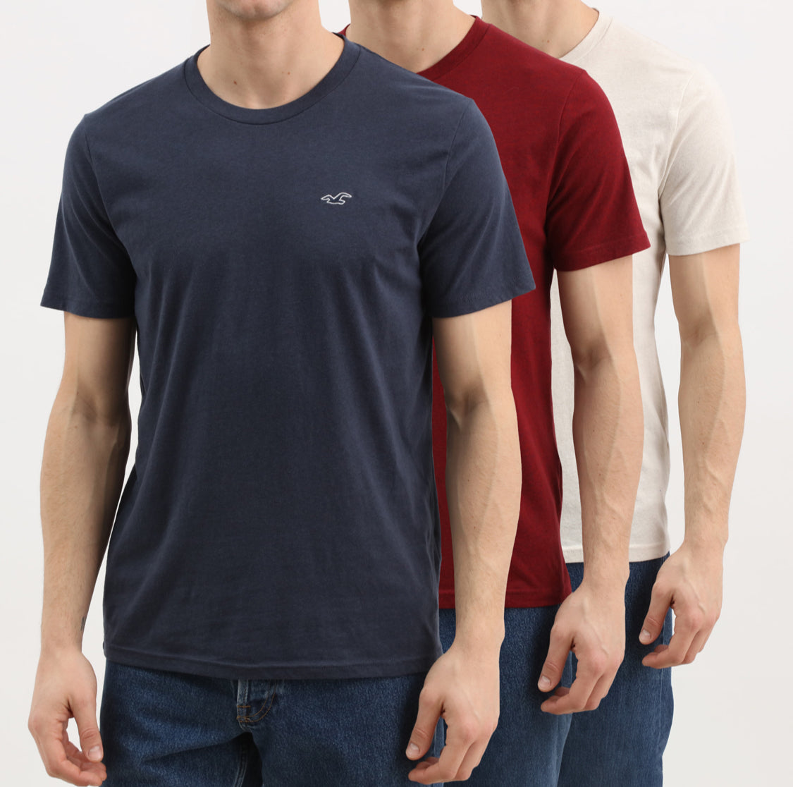 Pack de 3 t-shirts ras du cou à emblème