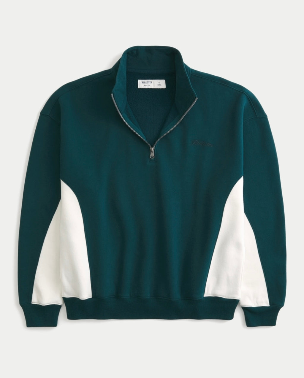 Sweat à logo Boxy et fermeture éclair quart de longueur