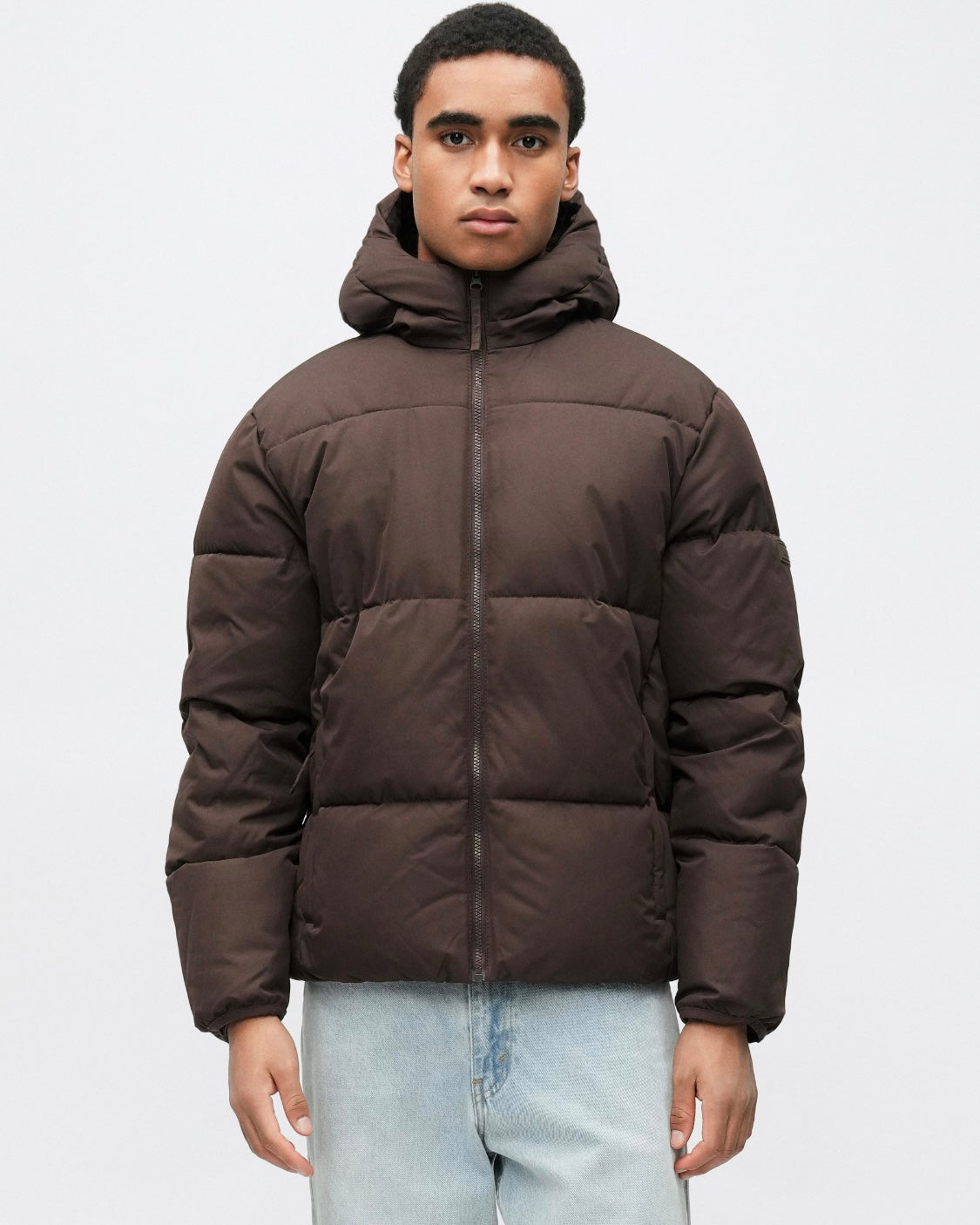 Doudoune doublée de fausse fourrure