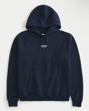 Sweat à capuche à logo coupe Boxy
